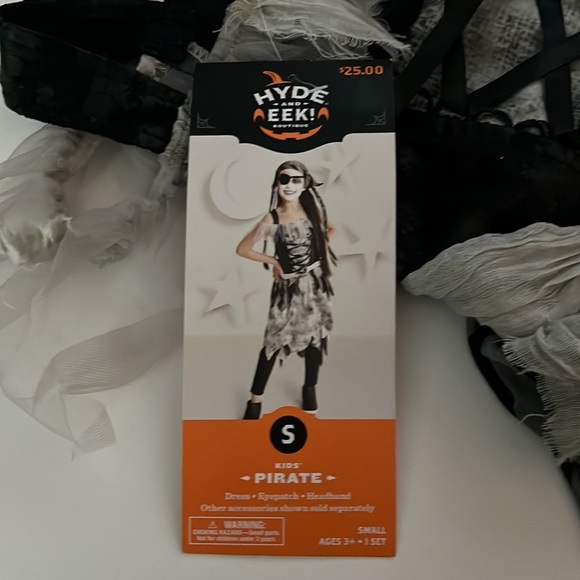 Girls Hyde & Eek PIRATE Halloween Costume Dress Size Small 4-7 New‎ with Tag - Picture 5 of 7